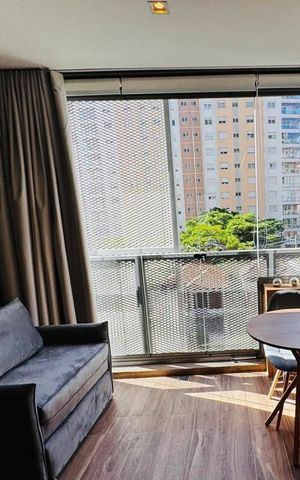 Studio para alugar com 26m², 1 quarto e sem vaga Studio para alugar com 26m², 1 quarto e sem vagaSala/Quarto