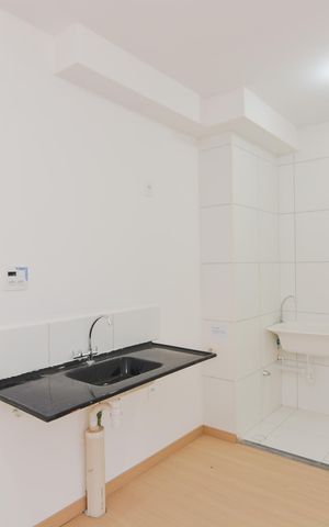 Apartamento para alugar com 34m², 2 quartos e 1 vagaCozinha e Área de Serviço