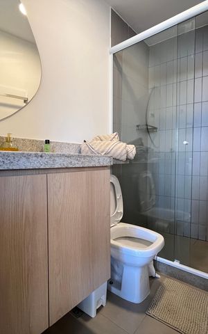 Studio à venda com 40m², 1 quarto e 1 vaga Studio à venda com 40m², 1 quarto e 1 vagaBanheiro