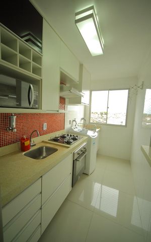 Apartamento à venda com 54m², 2 quartos e 1 vagaCozinha 
