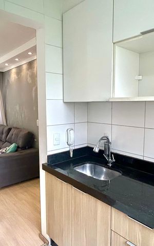 Apartamento para alugar com 38m², 2 quartos e 1 vagaCozinha e Área de Serviço