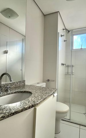 Apartamento para alugar com 86m², 2 quartos e 2 vagas Apartamento para alugar com 86m², 2 quartos e 2 vagasBanheiro da Suíte 1