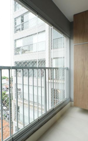 Studio para alugar com 29m², 1 quarto e sem vagaVaranda