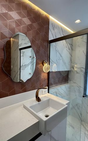 Apartamento para alugar com 103m², 3 quartos e 2 vagas Apartamento para alugar com 103m², 3 quartos e 2 vagasBanheiro 1