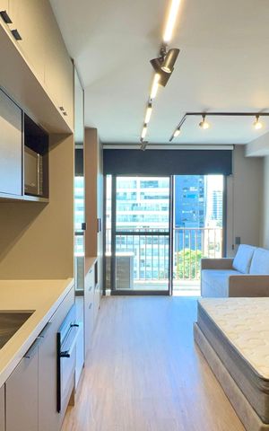 Studio para alugar com 28m², 1 quarto e sem vaga Studio para alugar com 28m², 1 quarto e sem vagaCozinha