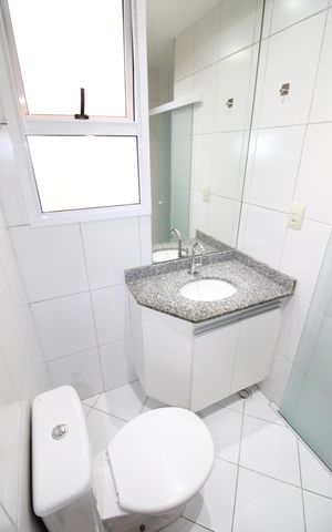 Apartamento para alugar com 60m², 3 quartos e 2 vagasBanheiro da Suíte
