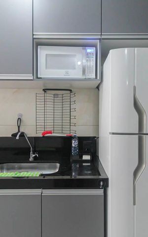 Apartamento para alugar com 42m², 2 quartos e sem vaga Apartamento para alugar com 42m², 2 quartos e sem vagaCozinha e Área de Serviço