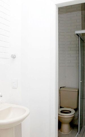 Apartamento para alugar com 33m², 1 quarto e sem vagaBanheiro Quarto Suíte