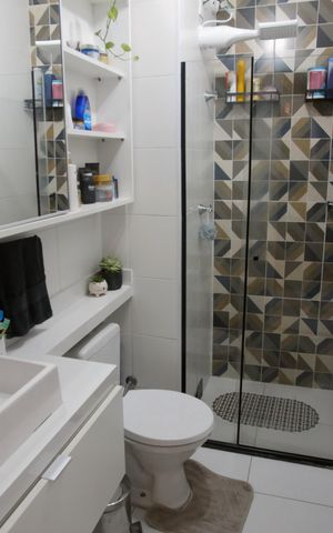 Apartamento à venda com 34m², 2 quartos e 1 vaga Apartamento à venda com 34m², 2 quartos e 1 vagaBanheiro