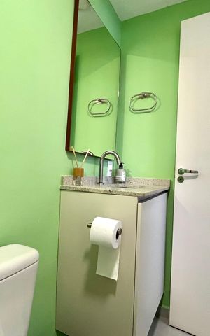 Apartamento para alugar com 27m², 1 quarto e sem vaga Apartamento para alugar com 27m², 1 quarto e sem vagaBanheiro da Suíte