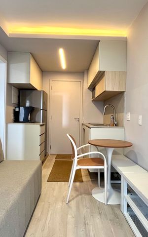 Apartamento para alugar com 27m², 1 quarto e sem vaga Apartamento para alugar com 27m², 1 quarto e sem vagaSala