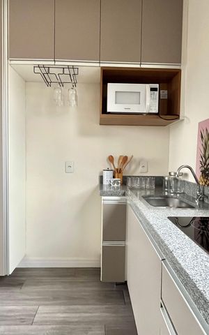 Apartamento para alugar com 32m², 1 quarto e sem vaga Apartamento para alugar com 32m², 1 quarto e sem vagaCozinha