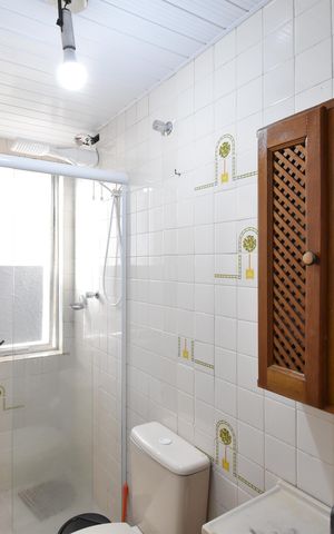 Apartamento à venda com 50m², 1 quarto e sem vagaBanheiro do Studio