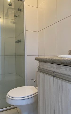 Apartamento para alugar com 72m², 3 quartos e 2 vagas Apartamento para alugar com 72m², 3 quartos e 2 vagasBanheiro 2