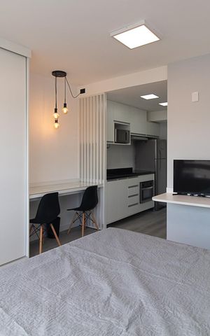 Apartamento para alugar com 28m², 1 quarto e 1 vagaSala/Quarto