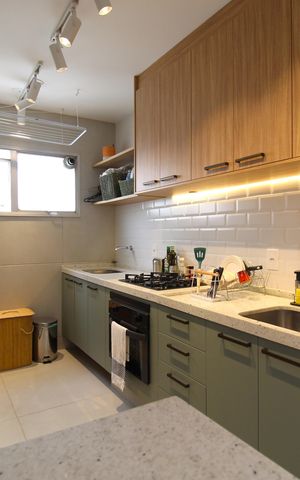 Apartamento à venda com 49m², 1 quarto e 1 vagaCozinha e Área de Serviço