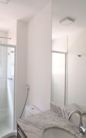 Apartamento para alugar com 108m², 3 quartos e 2 vagasBanheiro do Quarto 2