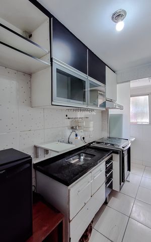 Studio para alugar com 44m², 1 quarto e 1 vaga Studio para alugar com 44m², 1 quarto e 1 vagaCozinha