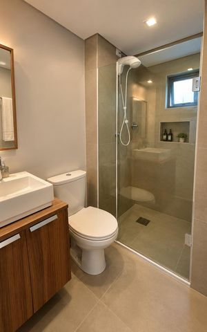 Apartamento para alugar com 29m², 1 quarto e sem vaga Apartamento para alugar com 29m², 1 quarto e sem vagaBanheiro