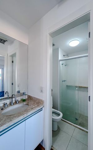 Apartamento para alugar com 47m², 1 quarto e 1 vagaBanheiro