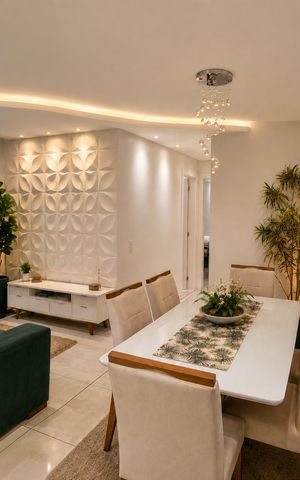 Apartamento à venda com 55m², 2 quartos e 1 vaga Apartamento à venda com 55m², 2 quartos e 1 vagaSala