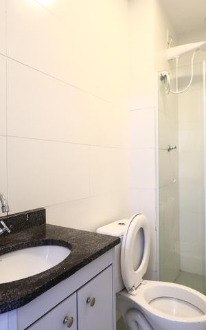 Apartamento para alugar com 36m², 1 quarto e sem vagaBanheiro