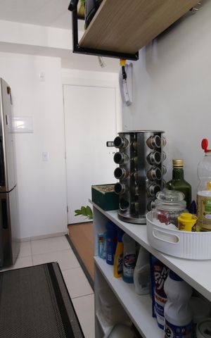 Apartamento à venda com 45m², 2 quartos e 1 vagaCozinha e Área de Serviço