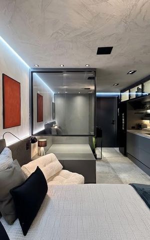 Studio para alugar com 25m², 1 quarto e sem vaga Studio para alugar com 25m², 1 quarto e sem vagaQuarto