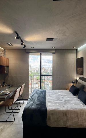 Studio para alugar com 25m², 1 quarto e sem vaga Studio para alugar com 25m², 1 quarto e sem vagaQuarto