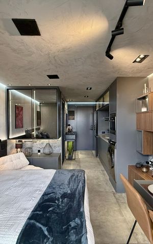Studio para alugar com 25m², 1 quarto e sem vaga Studio para alugar com 25m², 1 quarto e sem vagaQuarto