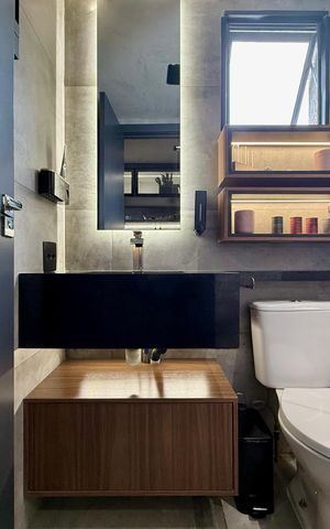 Studio para alugar com 25m², 1 quarto e sem vaga Studio para alugar com 25m², 1 quarto e sem vagaBanheiro