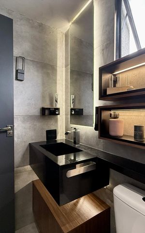 Studio para alugar com 25m², 1 quarto e sem vaga Studio para alugar com 25m², 1 quarto e sem vagaBanheiro