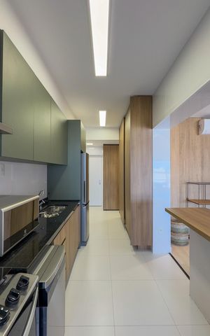 Apartamento à venda com 134m², 3 quartos e 3 vagas Apartamento à venda com 134m², 3 quartos e 3 vagasCozinha e Área de Serviço