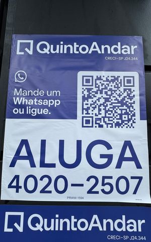 Studio para alugar com 30m², 1 quarto e sem vagaPlaca grande 