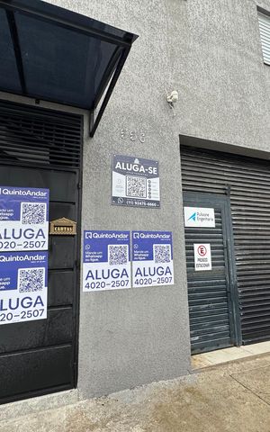 Studio para alugar com 32m², 1 quarto e sem vagaFachada com PLACA GRANDE