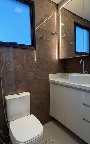 Apartamento para alugar com 89m², 3 quartos e 1 vagaBanheiro da Suíte