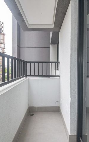 Studio à venda com 25m², 1 quarto e sem vagaVaranda