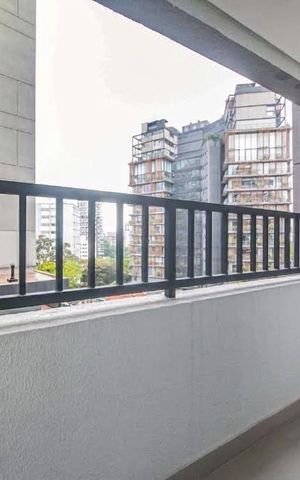 Studio à venda com 25m², 1 quarto e sem vagaVaranda