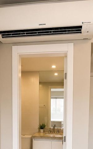Studio para alugar com 49m², 1 quarto e 1 vaga Studio para alugar com 49m², 1 quarto e 1 vagaBanheiro
