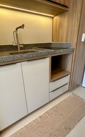 Studio para alugar com 24m², 1 quarto e sem vaga Studio para alugar com 24m², 1 quarto e sem vagaCozinha