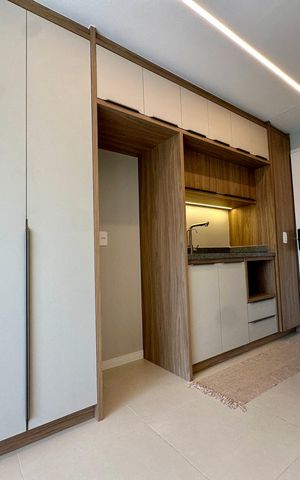 Studio para alugar com 24m², 1 quarto e sem vaga Studio para alugar com 24m², 1 quarto e sem vagaCozinha