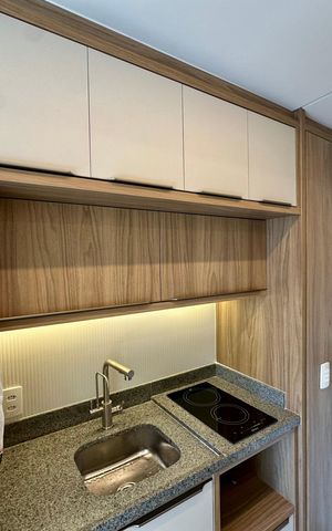 Studio para alugar com 24m², 1 quarto e sem vaga Studio para alugar com 24m², 1 quarto e sem vagaCozinha