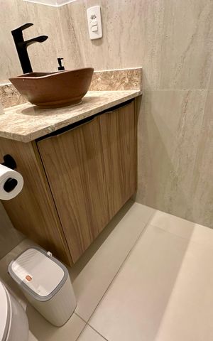 Studio para alugar com 24m², 1 quarto e sem vaga Studio para alugar com 24m², 1 quarto e sem vagaBanheiro