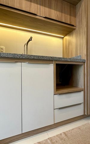 Studio para alugar com 24m², 1 quarto e sem vaga Studio para alugar com 24m², 1 quarto e sem vagaCozinha