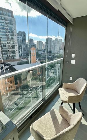 Studio para alugar com 24m², 1 quarto e sem vaga Studio para alugar com 24m², 1 quarto e sem vagaVaranda