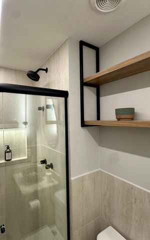Studio para alugar com 24m², 1 quarto e sem vaga Studio para alugar com 24m², 1 quarto e sem vagaBanheiro