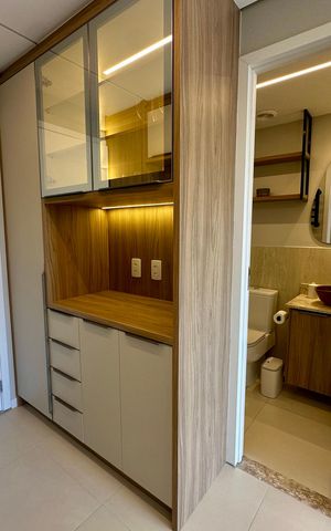 Studio para alugar com 24m², 1 quarto e sem vaga Studio para alugar com 24m², 1 quarto e sem vagaCozinha