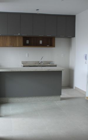 Apartamento à venda com 59m², 2 quartos e 1 vagaCozinha vista da Sala