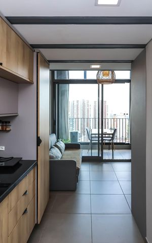 Studio à venda com 36m², 1 quarto e sem vagaSala/Cozinha