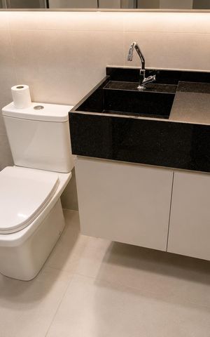 Studio para alugar com 33m², 1 quarto e sem vaga Studio para alugar com 33m², 1 quarto e sem vagaBanheiro